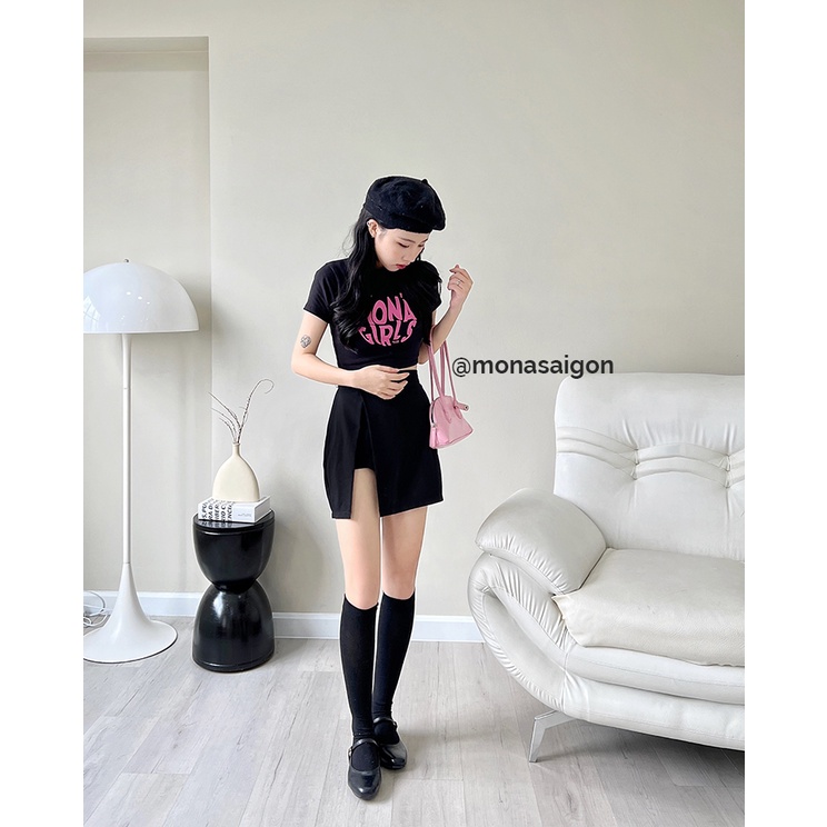 Áo croptop thun Y2K MONÁ - MONA CROPTOP | BigBuy360 - bigbuy360.vn