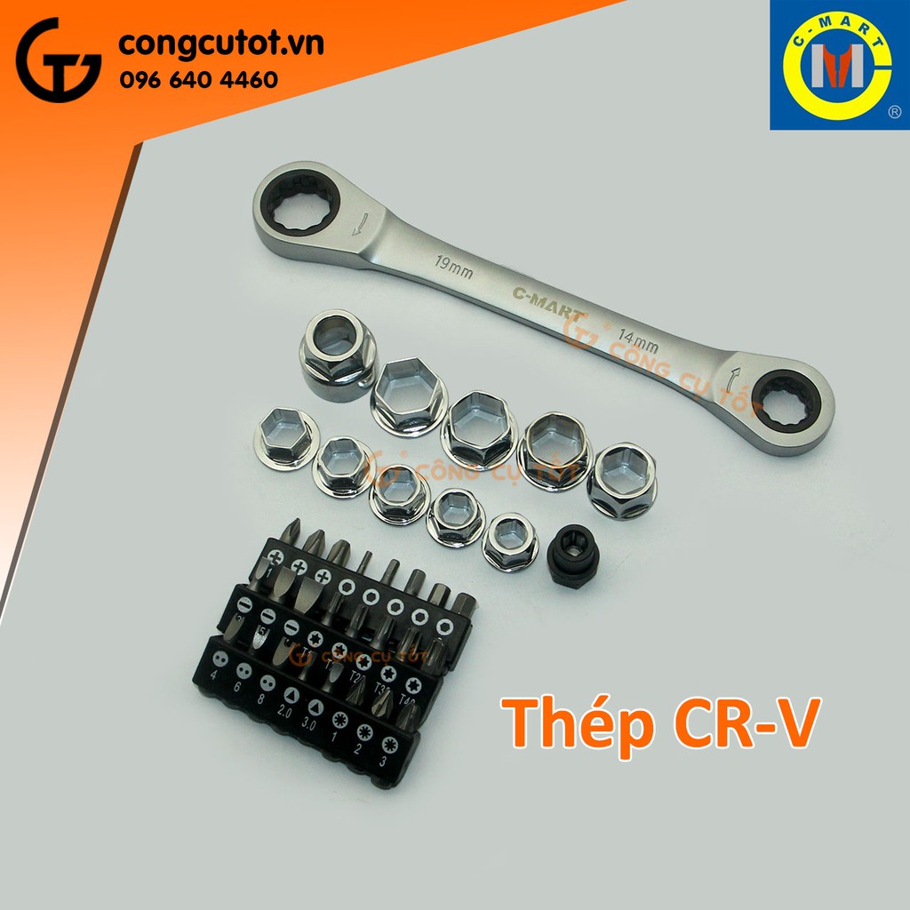 Bộ vặn ốc vít tự động 36 chi tiết Cmart K0029-A