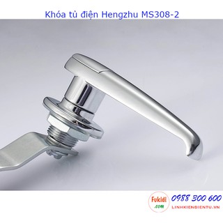 Khóa tủ điện MS308-2-1 chất liệu hợp kim kẽm mạ crome, có chìa khóa