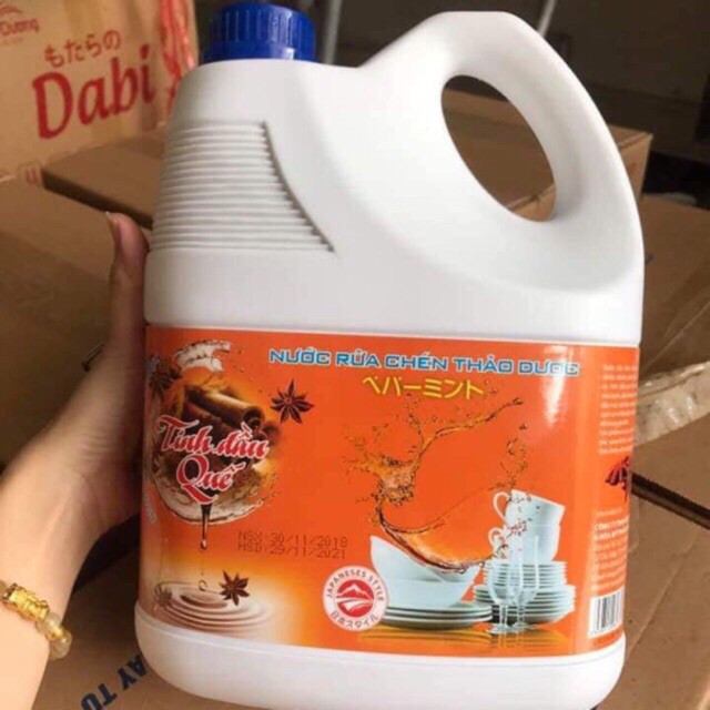 NƯỚC RỬA BÁT TINH DẦU QUẾ CAN 3600ML