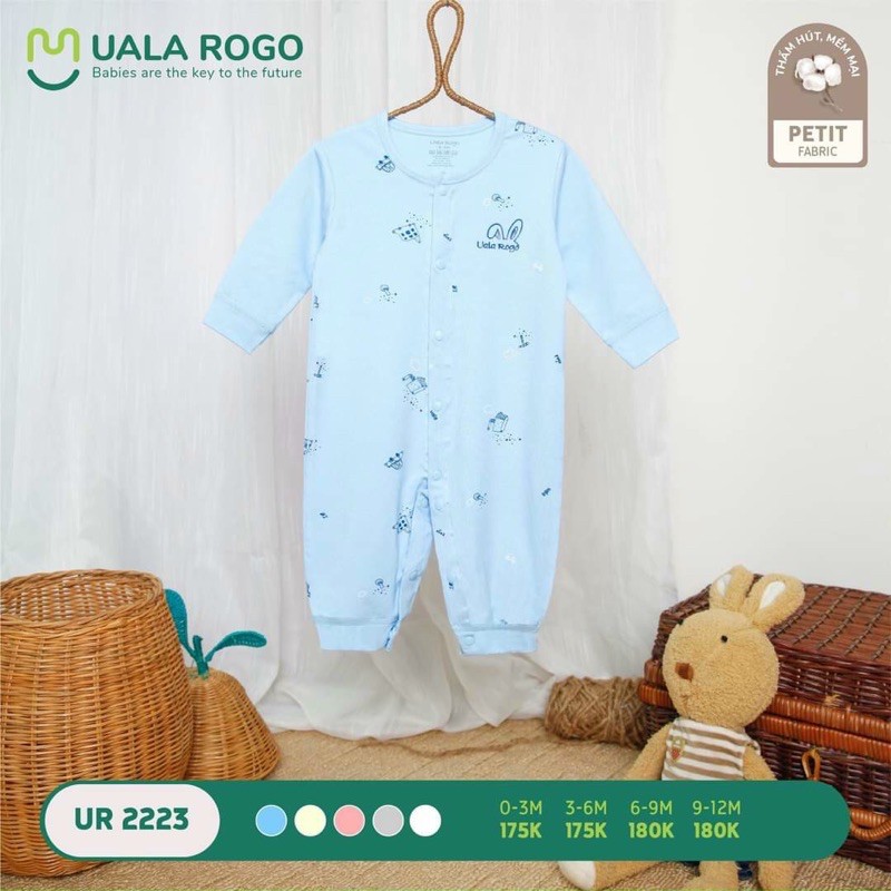 Bộ Body dài Ualarogo 0-3m/3-6m/6-9m/9-12m