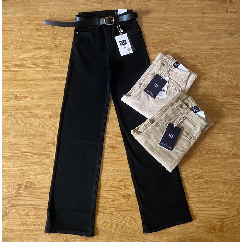 Quần jeans suông màu