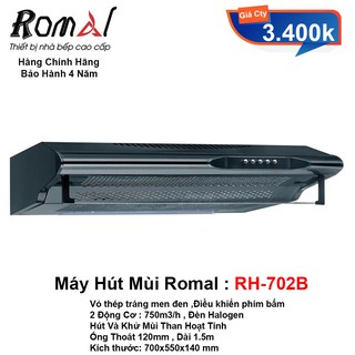 Máy hút mùi Romal RH-702B (RH-702 Black)