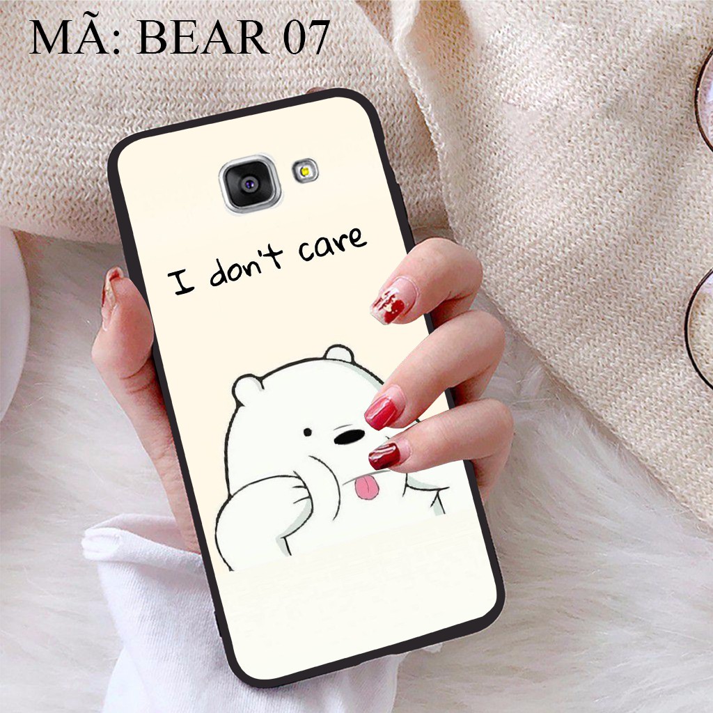 Ốp lưng Samsung A7 2016 viền dẻo TPU BST Gia Đình Nhà Gấu