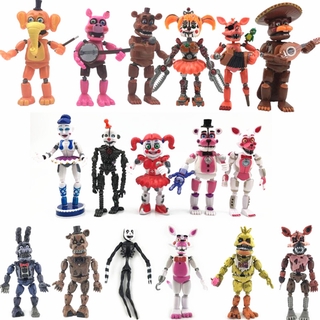 Bộ 6 Mô Hình Nhân Vật Trong Five Nights At Freddy's Có Đèn LED Độc Đáo