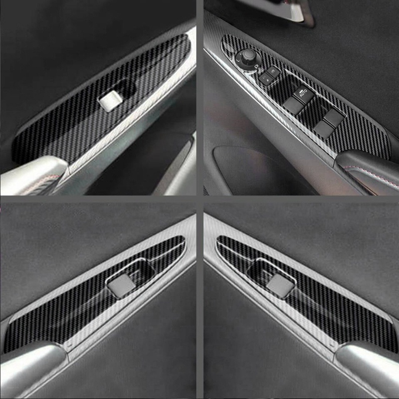 Khung Trang Trí Bảng Công Tắc Nâng Cửa Sổ Kính Xe Hơi Mazda 2 2019-2021 RHD A