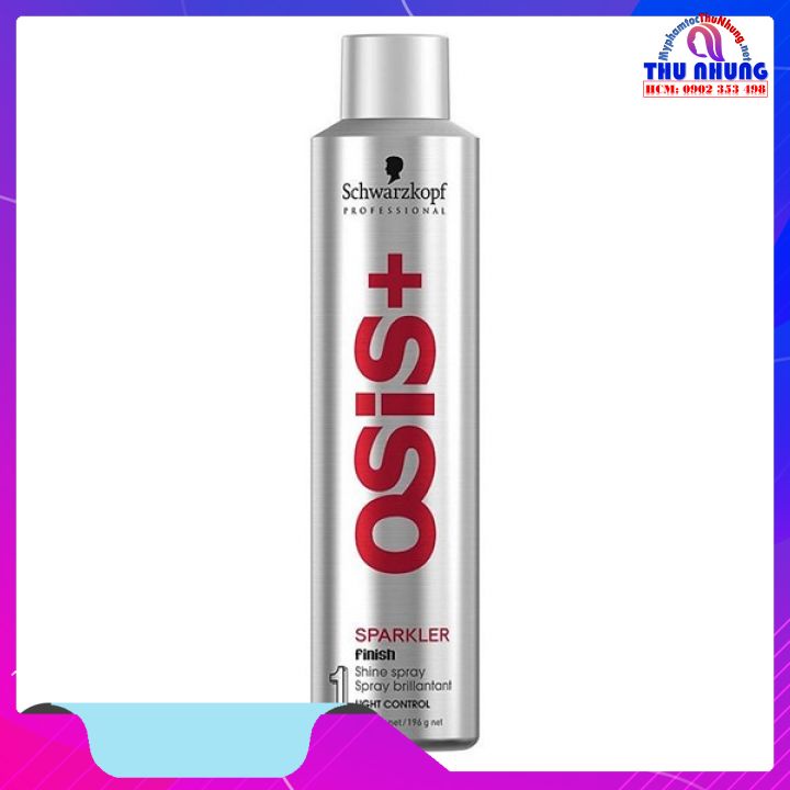 Keo xịt bóng tóc Schwarzkopf OSiS+ Sparkler Shine Spray 300ml