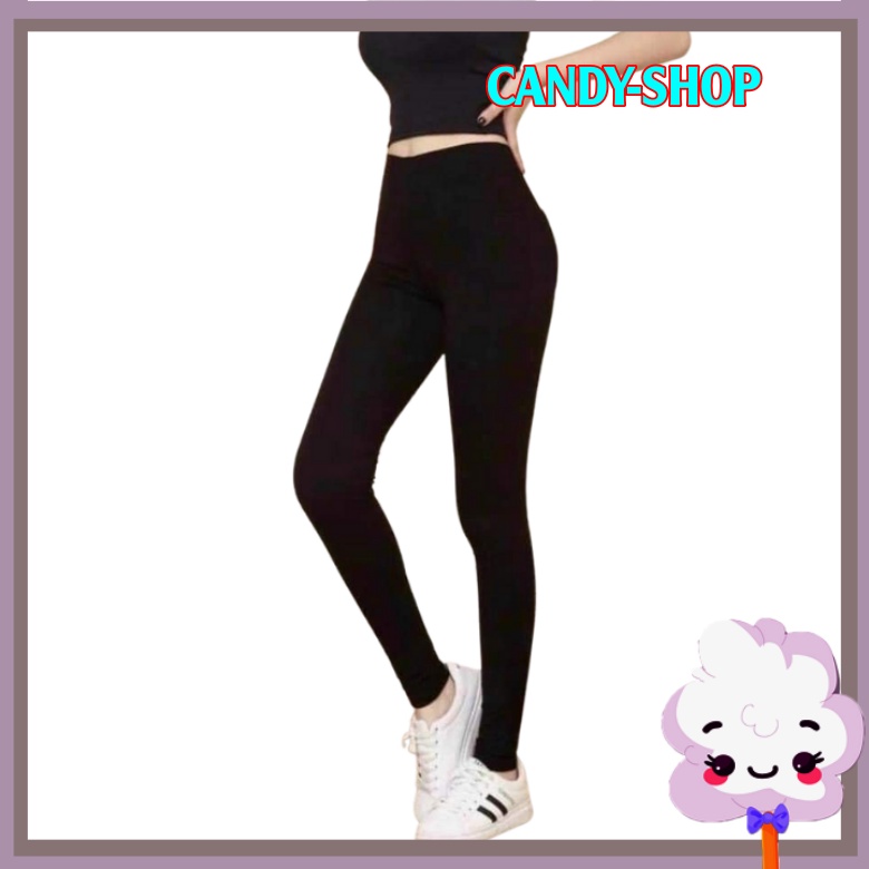 Quần legging lửng nữ đẹp cạp cao, quần đùi legging nâng mông dáng ngố tập gym thể thao co giãn 4 chiều.Candy-shop | BigBuy360 - bigbuy360.vn