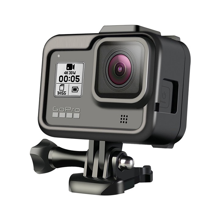 Khung bảo vệ GoPro 8 tích hợp khe gắn LED MIC