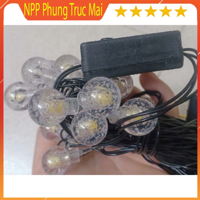 Đèn led bi bọt nước đèn nhấp nháy trang trí giáng sinh, tết - Dây đèn led loại 9M ánh sáng vàng và đổi màu