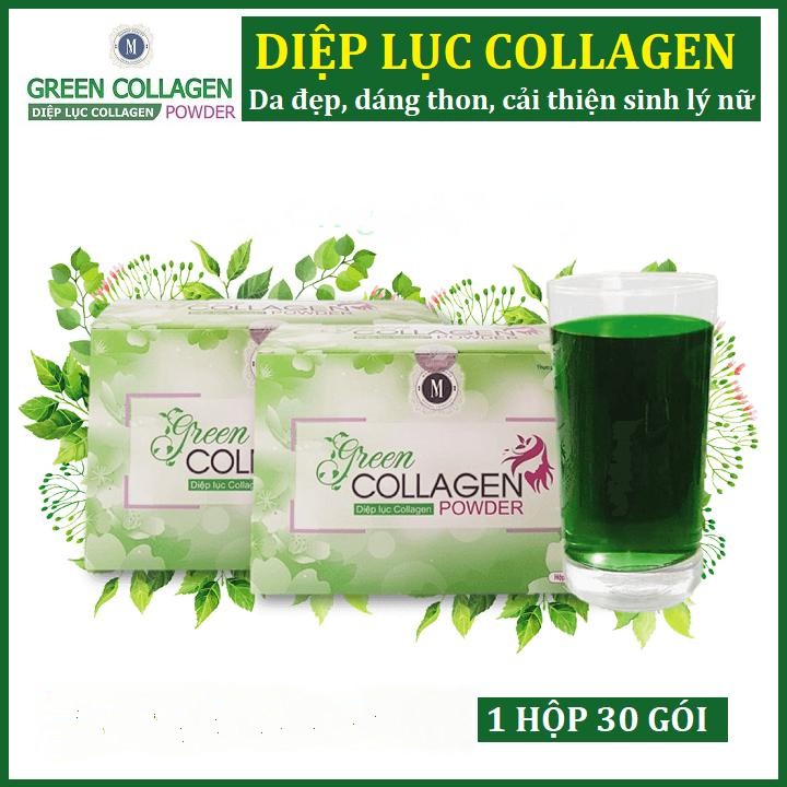 [ Chính Hãng] - Diệp Lục Collagen Green Collagen Powder