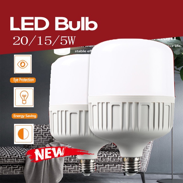 Bóng Đèn Led E27 5 / 15 / 20W Sạc Usb 260 Độ Tiện Dụng° Góc Chùm