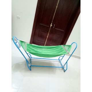 LƯỚI VÕNG XẾP CHO BÉ LƯỚI VÕNG XẾP NÔI TỰ ĐƯA -CHỈ LƯỚI