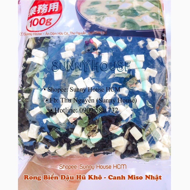 Đậu Hũ Rong Biển Khô Nấu Canh - Súp Miso Nhật Bản