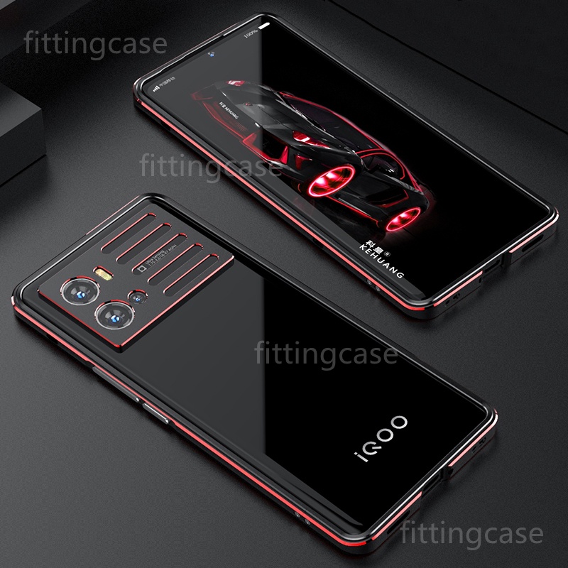 Ốp Điện Thoại Kim Loại Nhôm Khung Kim Loại Chống Sốc Bảo Vệ Cho Vivo iqoo 9 pro iqoo9 iqoo 8 7 pro