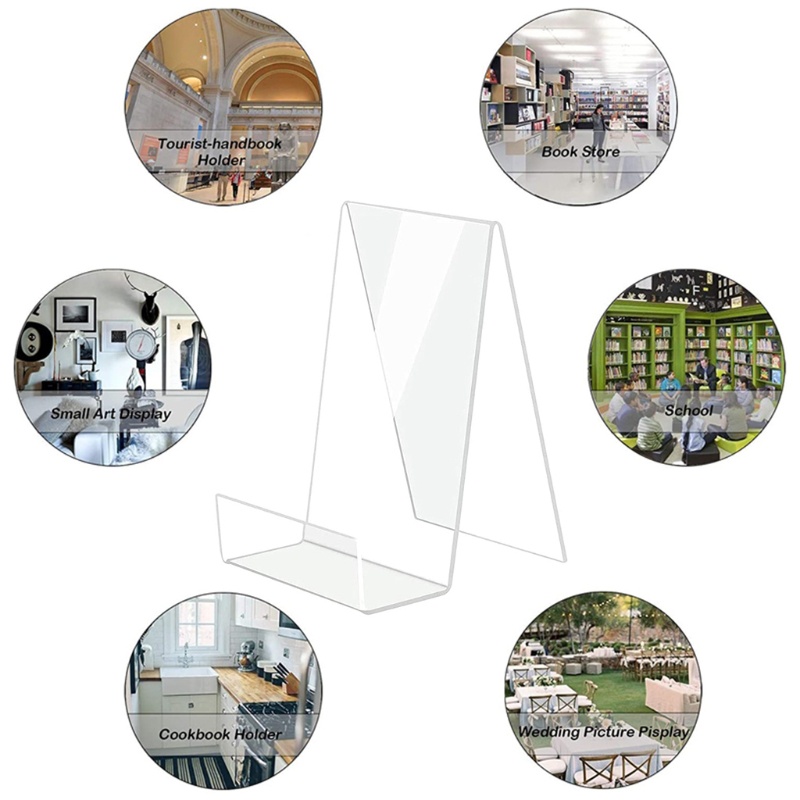 Set 5 Giá Đỡ Trưng Bày Điện Thoại Bằng Acrylic Cạnh Rộng 2in