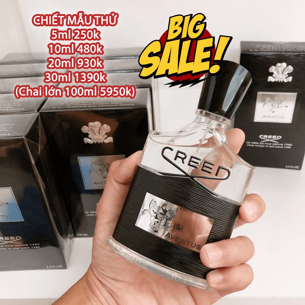 Mẫu thử nước hoa Creed Aventus - Longfume Chiết nước hoa 5ml 10ml 20ml 30ml
