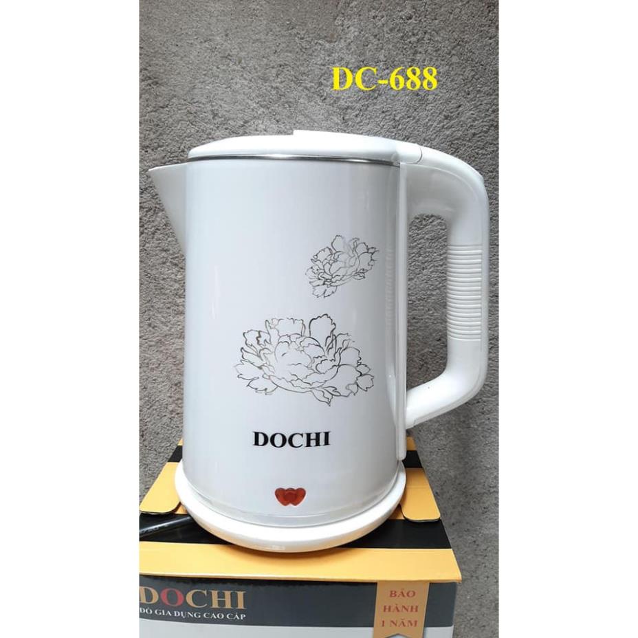 (giá sỉ = lẻ) ẤM SIÊU TỐC DOCHI HOA TRẮNG SANG CHẢNH DC 688