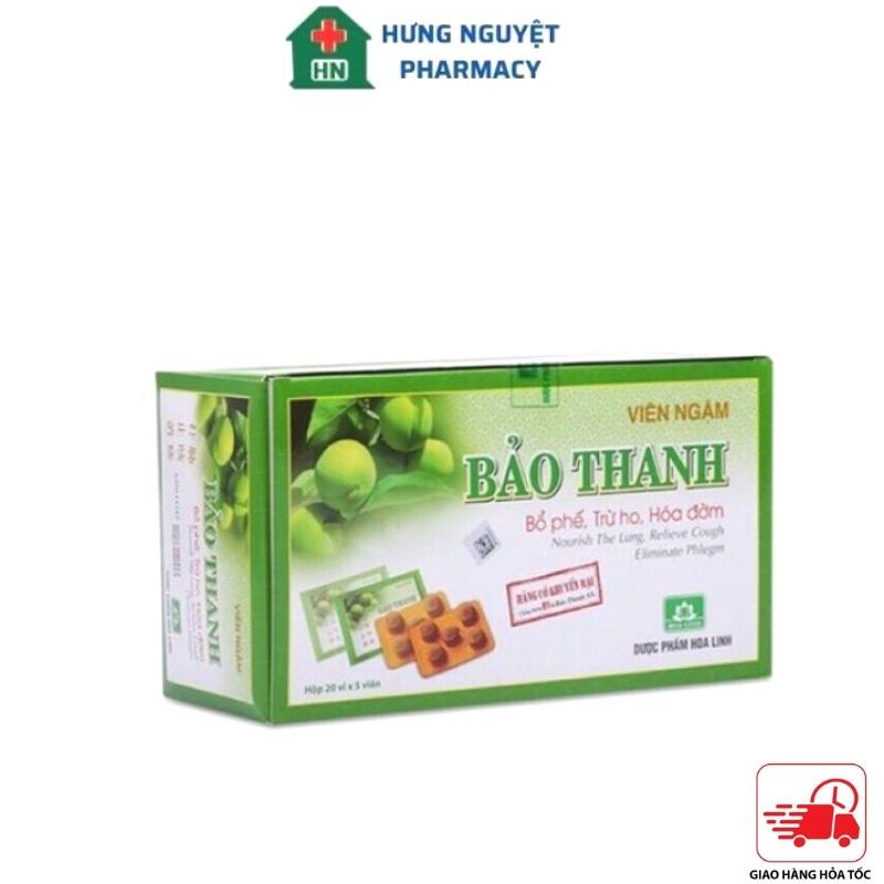 Combo 5 vỉ Viên ngậm Bảo Thanh có đường vỉ 5 viên giảm ho, tiêu đờm