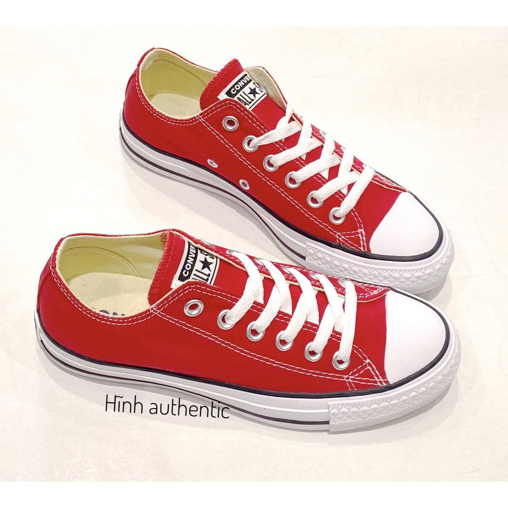 Giày converse classic đỏ chính hãng cố thấp