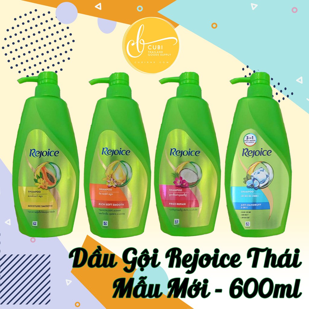 Dầu Gội - Dầu Xả Rejoice Thái Lan Mẫu Mới 600ml