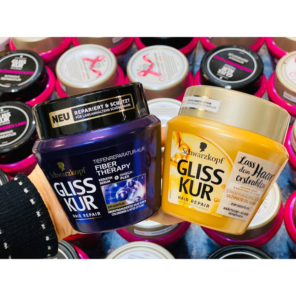 Kem ủ tóc phục hồi tóc hư tổn Gliss Kur ĐỨC