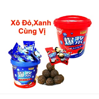 Bánh Socola Nhân Chảy 3 Lớp Xô Đỏ Xanh Ngẫu Nhiên 118gr