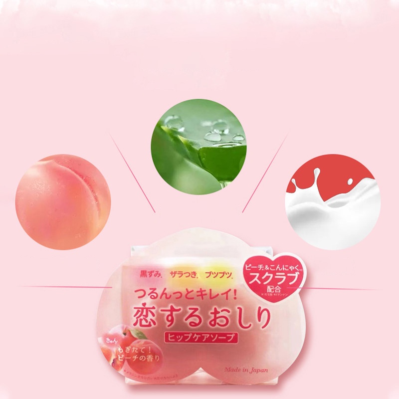 【Từ tp Hồ Chí Minh gửi hàng】Pelican Hip Care Soap 80g - xà phòng - Xà Phòng Quả Đào Giúp Trắng Sáng Loại Bỏ Thâm Soap Cho Vùng Mông