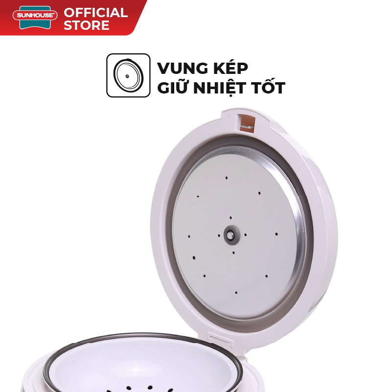 Nồi cơm điện mini SUNHOUSE 1.2L SHD8217W