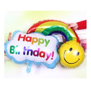 Bóng hình cầu vồng mặt cười trang trí tiệc sự kiện sinh nhật