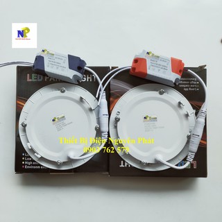 [COMBO] 10 Đèn Led Panel Âm Trần Siêu Mỏng 6w Tròn