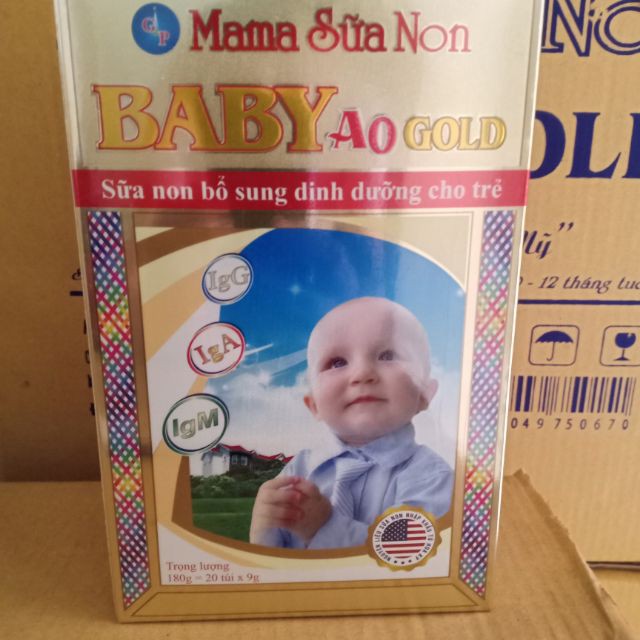 Mama Sữa Non Baby A0 Gold (hộp to 180g) date mới