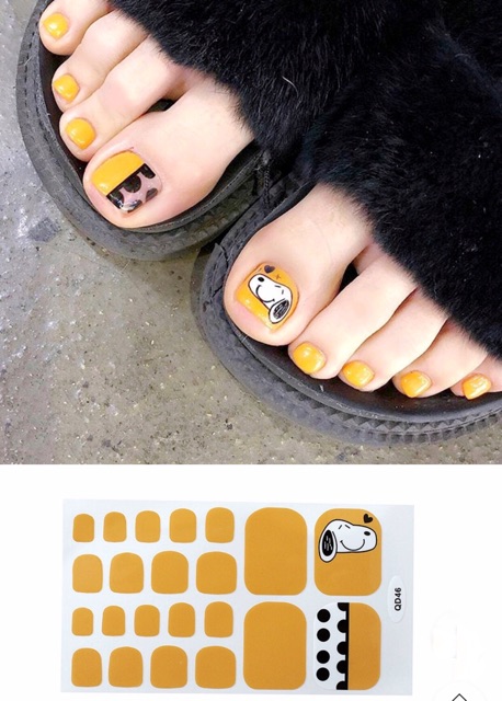 Set dán móng chân nghệ thuật nhiều màu - có ngay bộ móng đẹp trong 5 phút (Nail wraps / Nail stickers) - CAM CAM