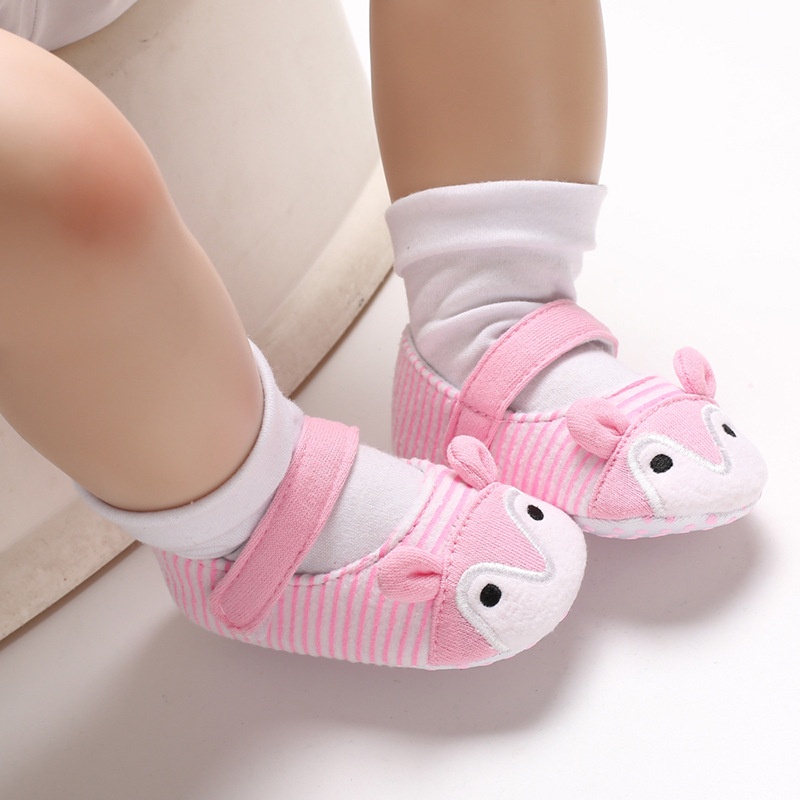 Giày tập đi VALEN SINA mềm mại chống trượt kiểu hoạt hình dễ thương cho bé gái 0-18 tháng tuổi
