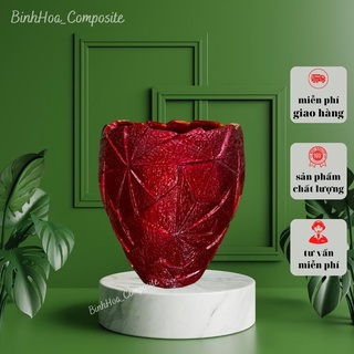 Bình ang s4 composite mã bh140, lọ cắm hoa cao cấp, bình hoa trang trí