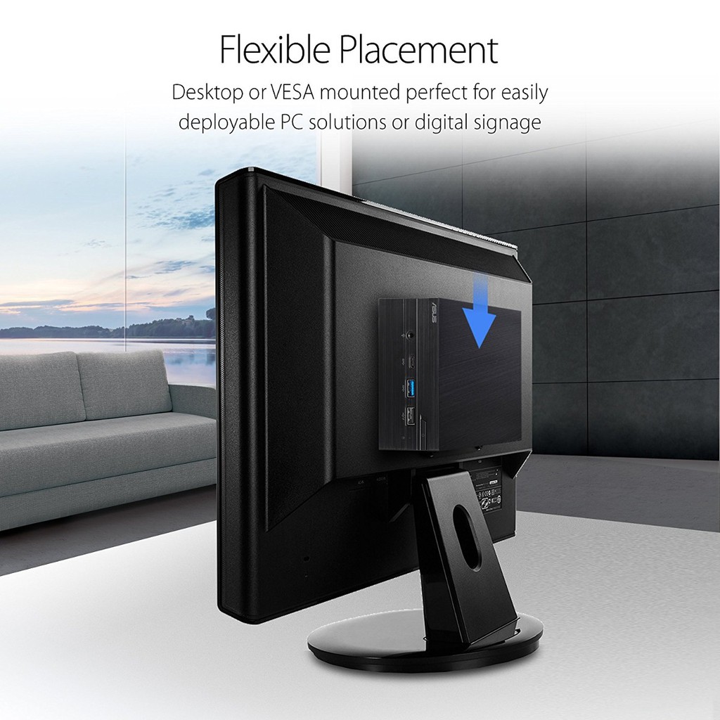 Máy tính siêu nhỏ ASUS MiniPC PN40 Chip Intel J4025/SSD+ RAM DDR4 tùy chọn/4K UHD/Có Wi-Fi + bluetooth - Chính hãng | BigBuy360 - bigbuy360.vn