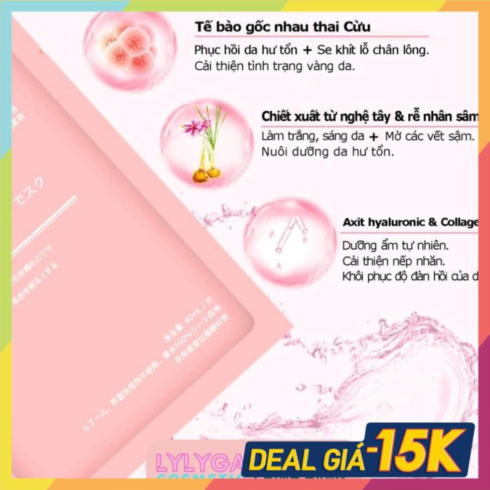 Mặt nạ nhau thai cừu cuống rốn tế bào gốc Nhật Bản Rwine Beauty  dưỡng da, cung cấp độ ẩm, tái tạo collagen NEW | BigBuy360 - bigbuy360.vn