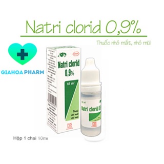 Nước muối sinh lý Nacl 0,9% lọ 10ml (Rửa mắt, mũi)