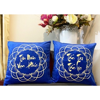 Set 2 vỏ gối chúc tết