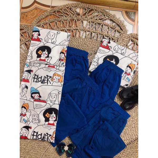 🥬XẢ HÀNG🥬ĐỒ BỘ NỮ DÀI TAY IN HÌNH CÔ GÁI🥬ĐỒ BỘ THU ĐÔNG NỮ DỄ THƯƠNG🥬 | BigBuy360 - bigbuy360.vn