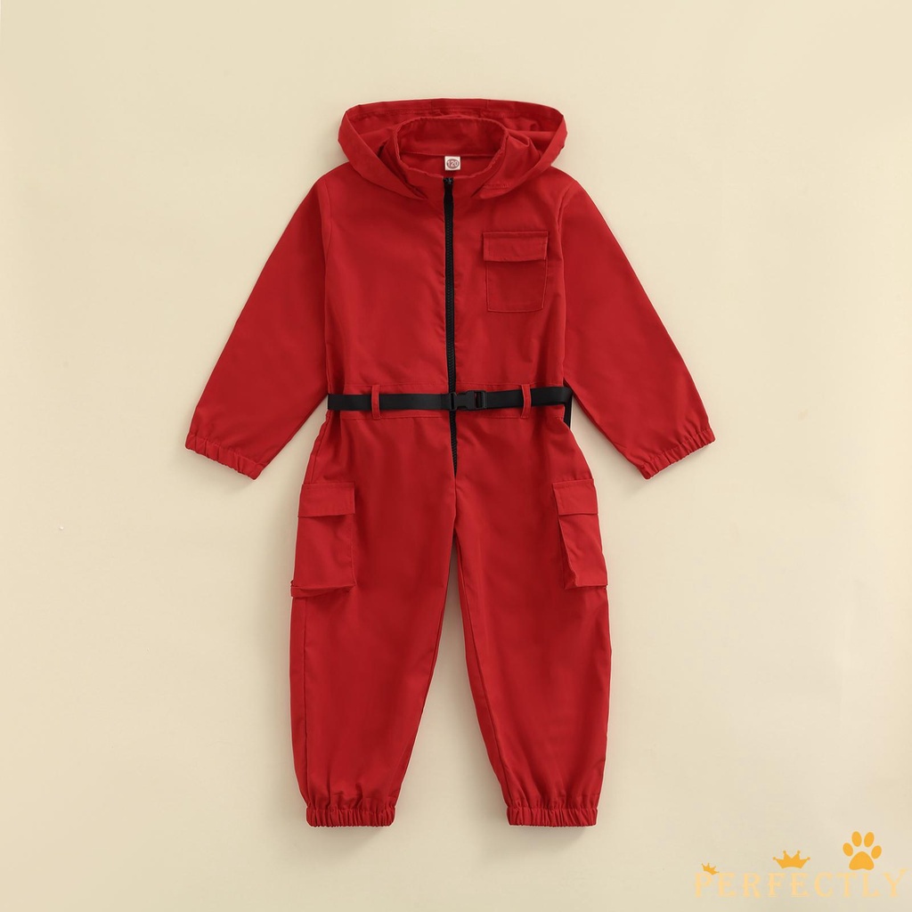 Bộ đồ hóa trang Halloween gồm áo liền quần + thắt lưng cho bé trai / gái