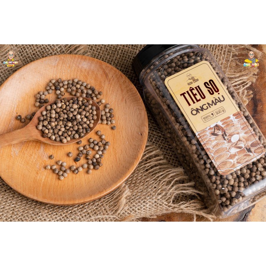Tiêu Chín [DATE 8/11/23], Tiêu Sọ, Tiêu Đen Color Man hộp 300 gram nguyên hạt đặc trưng từ vùng Phú Quốc nổi tiếng