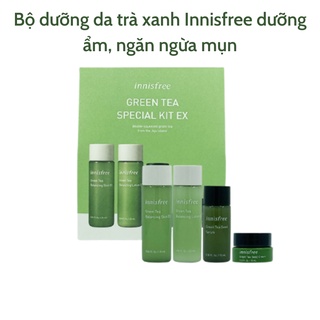 Kit dưỡng da innisfree trà xanh special kit combo 4pcs