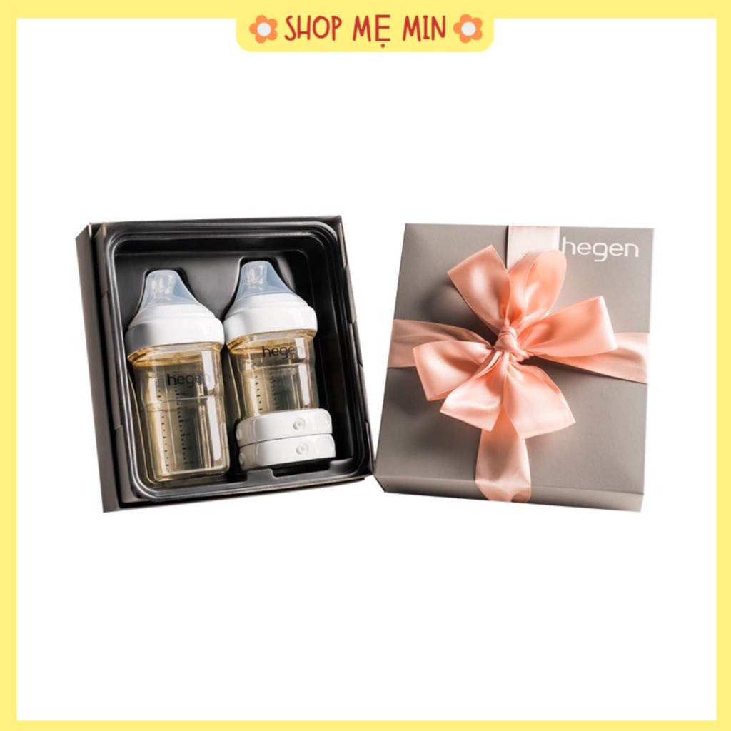 QUÀ TẶNG CHO BÉ SƠ SINH - Bộ quà tặng HEGEN cao cấp- set 2 bình 150ml/240ml chính hãng