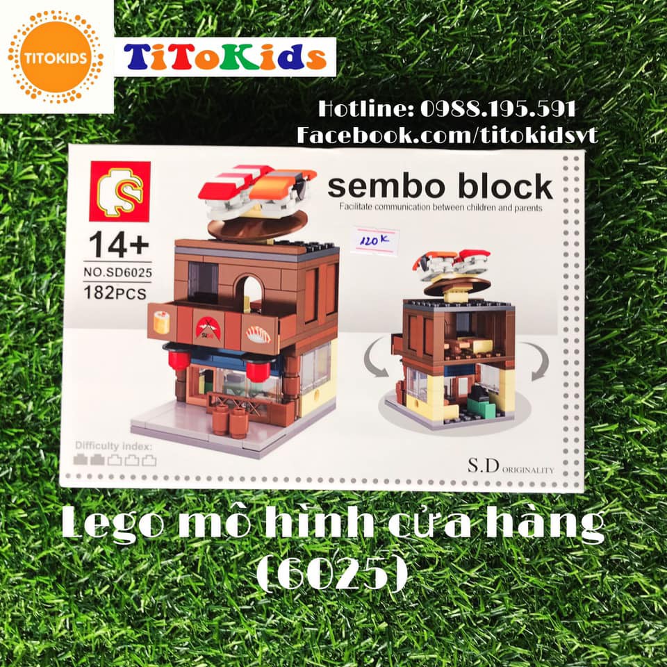 lego mô hình cửa hàng( NO:6025)