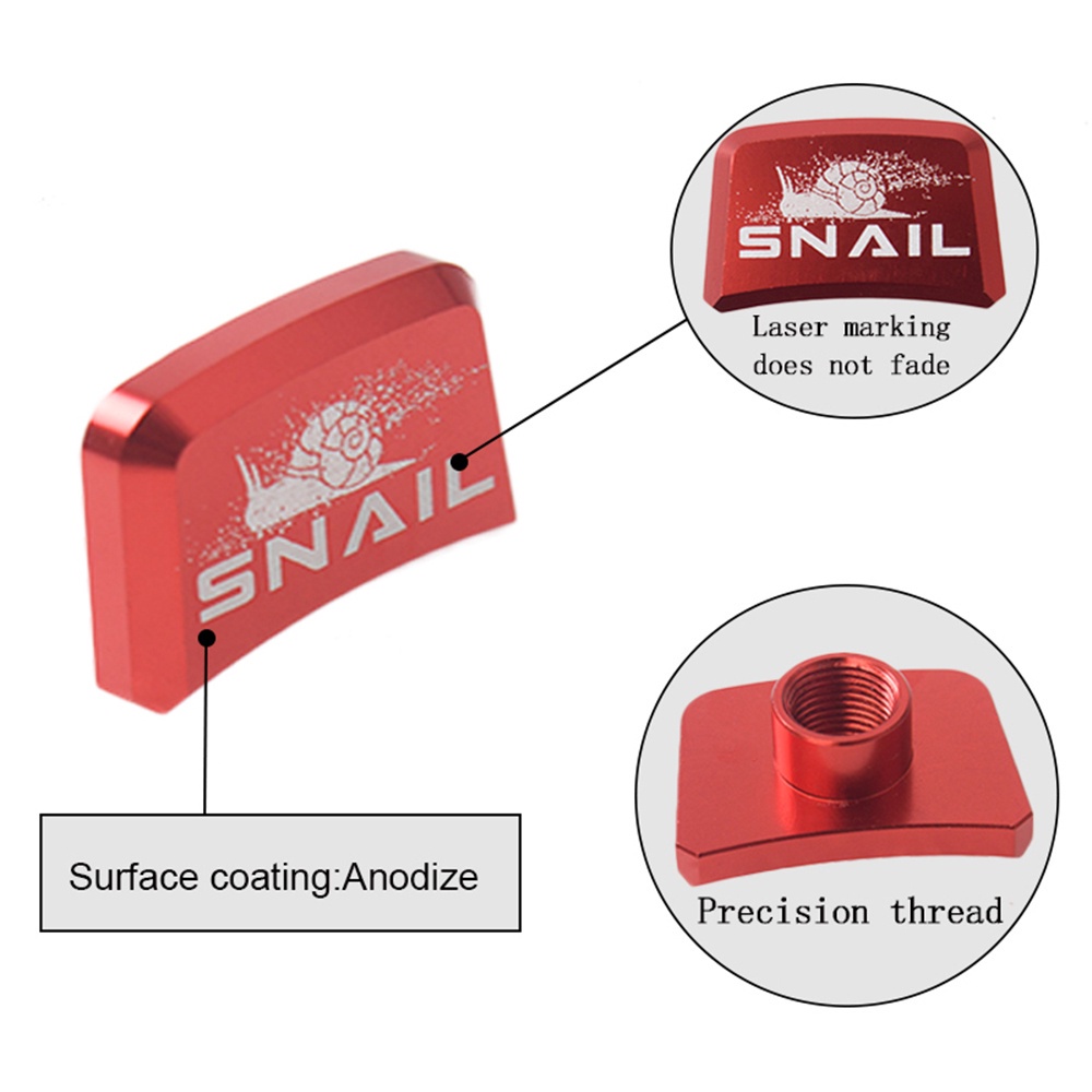 Aaron 1 Bộ 4 Ốc Vít Hình Vuông Bằng Hợp Kim Nhôm Nhiều Màu Cho Xe Đạp Leo Núi