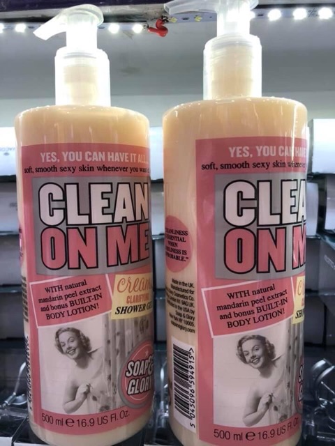 [Có Bill] [500ml] Sữa Tắm Soap & Glory Clean On Me Creamy Shower Gel - Uk | BigBuy360 - bigbuy360.vn