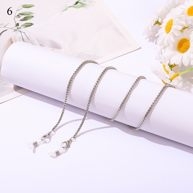Dây đeo kính chống thất lạc bằng kim loại thời trang