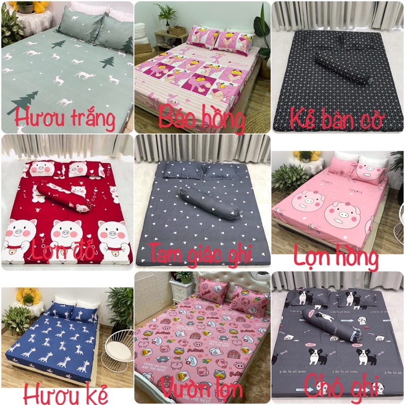 [Free ship-Xả hàng]Ga trải giường 1m 1m2 1m4 1m5 1m6 1m8 cotton poly-kẻ bàn cờ | BigBuy360 - bigbuy360.vn