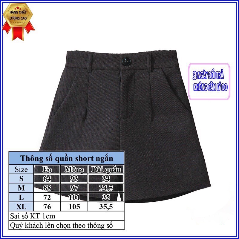 Quần Short Nữ (BIGSIZE)-Quần Đùi Nữ Cạp Chun Sau lưng Cao Phong Cách Hàn Quốc  Uzang Trẻ Trung
